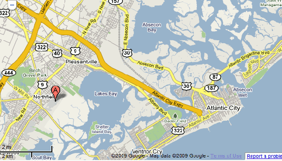 GoogleMap - Atlantic City Country Club