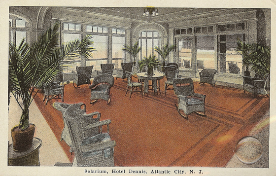 Atlantic City Dennis hotel Solarium 