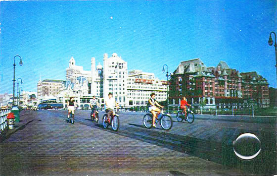 Bike Riding on the Atlantic City Boardwalk 