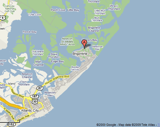 Google Map Links at Brigantine Beach