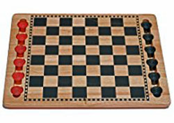 Solid Wood Checkers Set