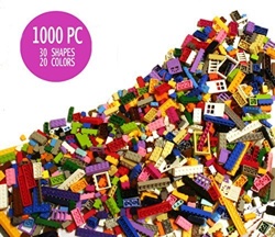 1000 Piece Bulk Blocks with Roofs