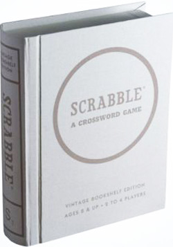 Scrabble  Linen Book Vintage Board Game 